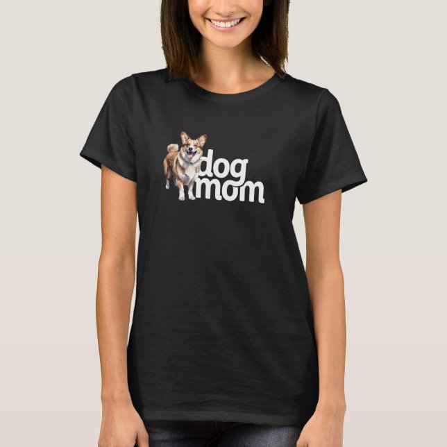 Hundemama Corgi T-Shirt (Vorderseite)