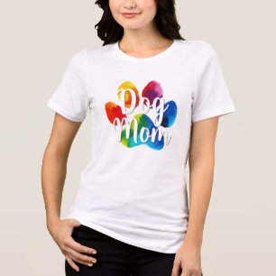 Hundemama Fellbaby Muttertag Geburtstag neuer Welp Tri-Blend Shirt