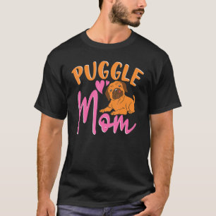 Hundemama Hundebesitzer Haustier Tier Müttertag Pu T-Shirt