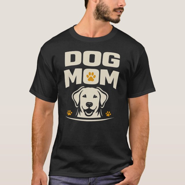 Hundemama Labrador Design Shirt | Moderner Haustie (Vorderseite)