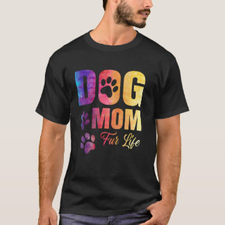 Hundemama Mama Tie Dye Hundemädchen Frauen Muttert T-Shirt