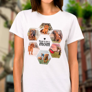 Hundemama Personalisierte 6-Tier-Foto-Collage mit  T-Shirt