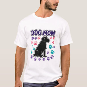 Hundemama Pfotenabdruck T-Shirt