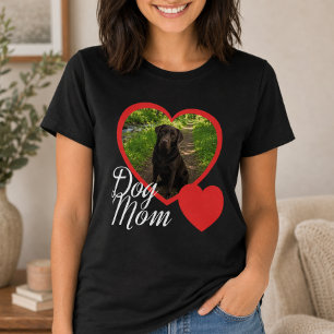 Hundemama-Skript Rotherz-Foto Schwarz T-Shirt