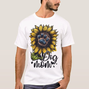 Hundemama Sonnenblume Hunde Liebhaberin T-Shirt