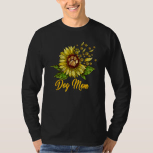 Hundemama Sonnenblumen Hund Zum Muttertag T-Shirt