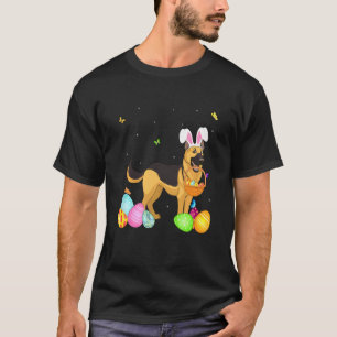 Hundemama Süße Hase Deutscher Schäferhund Eier Os T-Shirt