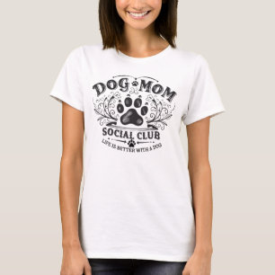 Hundemama T-Shirt - Social Club Zitat