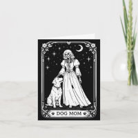 Hundemama Tarotkarte Skelett Hexe lustig gruselig
