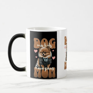 Hundemama-Tasse – „Das Leben ist besser mit Hunden Verwandlungstasse