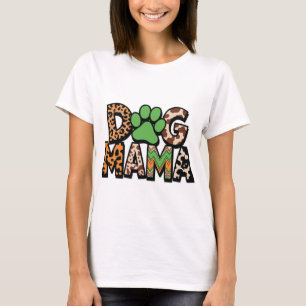 Hundemama – Tierprint Pfotenabdruck-Design für Hun T-Shirt