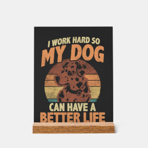 Hundemama- und Papa-Motivations-Tier-Zitat-Design Acrylschild
