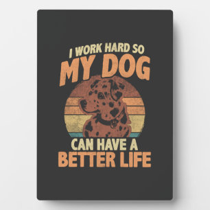 Hundemama- und Papa-Motivations-Tier-Zitat-Design Fotoplatte