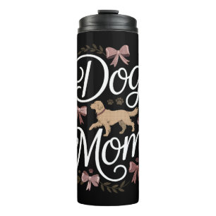 Hundemama und -papa motivierendes Zitat-Design für Thermosbecher
