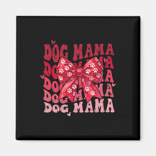 Hundemama Valentine Coquette Schleife Hundemutter Magnet