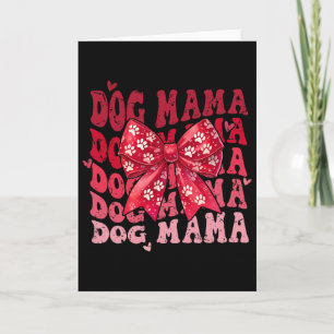 Hundemama Valentinstag Coquette Schleife Hundemutt Karte