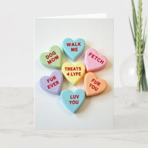Hundemama Valentinstags-Leckereien-Karte Karte