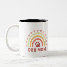 Hundemama zu menschlicher Mutter Zweifarbige Tasse