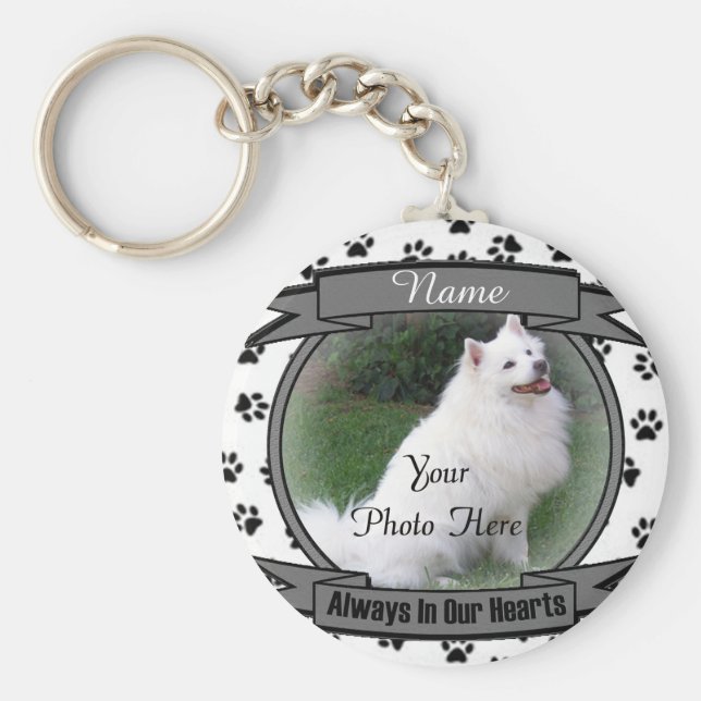 Hundemeldung immer in unseren Herzen Schlüsselanhänger (Vorne)