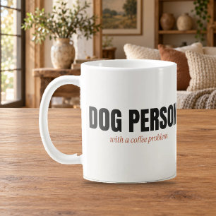 Hundemensch Mit Einem Kaffeeproblem Tasse
