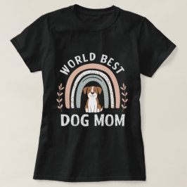 Hundemutter Boho Regenbogenhemd T-Shirt
