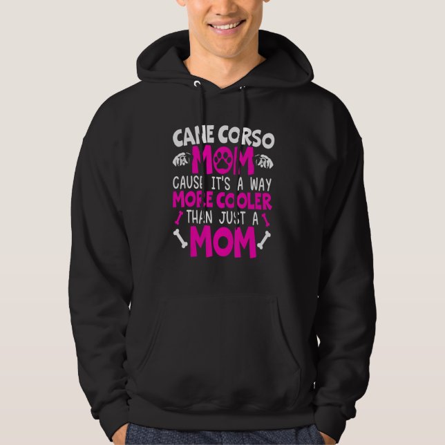 Hundemutter Cane Corso Mutter Hundezucht Mastiff Hoodie (Vorderseite)