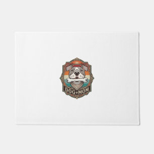 Hundemutter-Knochen-Bandana-Vintage-Rahmen_1 Fußmatte