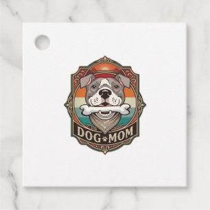 Hundemutter-Knochen-Bandana-Vintage-Rahmen_1 Geschenkanhänger