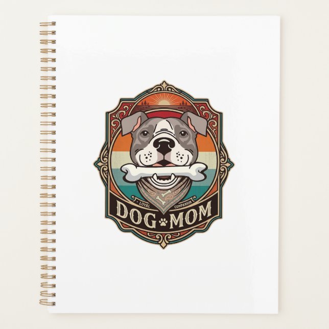 Hundemutter-Knochen-Bandana-Vintage-Rahmen_1 Planer (Vorderseite)