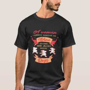 Hundemutter Lieben Weinhund Mutter für Weinliebhab T-Shirt