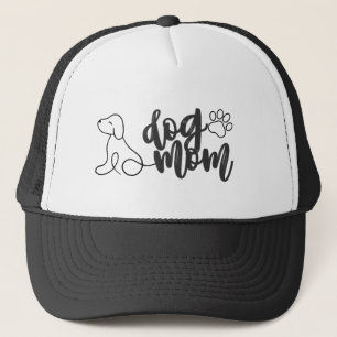 Hundemutter-Liniendesign Minimalistischer Hundelie Truckerkappe