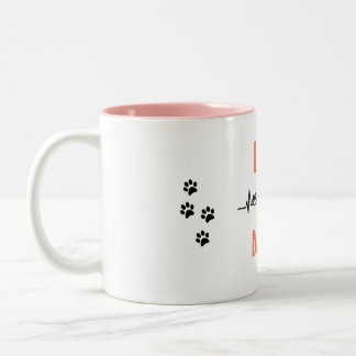 Hundemutter niedlicher Liebhaber Zweifarbige Tasse