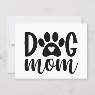Hundemutter T - Shirt Postkarte