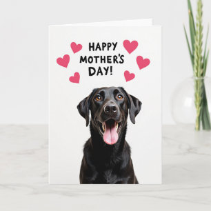 Hundemuttertag-Herzdesign-Karte Karte