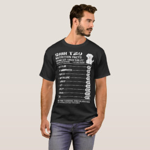Hundenahrungs-Tatsachen-Menge Shih Tzu pro T-Shirt