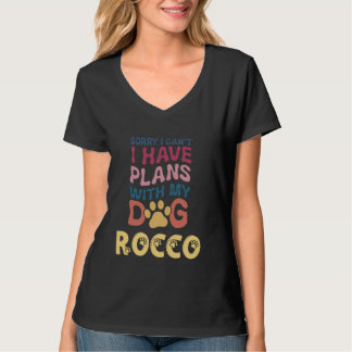 Hundename Rocco Personalisiertes Geschenk beschäft T-Shirt