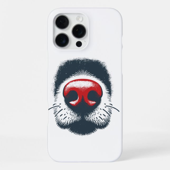 HUNDENASE GROSSAUFNAHME iPhone HÜLLE (Rückseite)