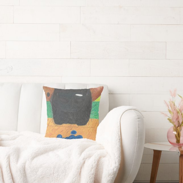 Hundenase und Heidelbeere Kissen (Liege)