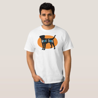 Hundeorange Oval Hawaiis Poi T-Shirt