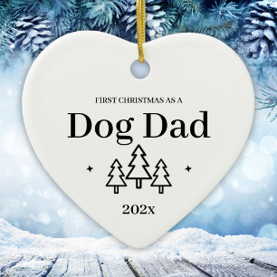 Hundepapa 2026 Weihnachtsornament