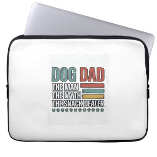 Hundepapa Der Snack-Händler Vintage Pfotenabdruck- Laptopschutzhülle