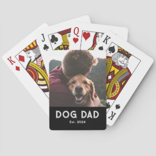 Hundepapa Etabliert Foto-Geschenk Spielkarten