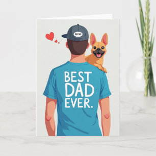 Hundepapa Ever Illustration Karte