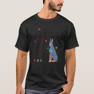 Hundepapa Forever Menschlicher Dobermann-Vater-Bek T-Shirt