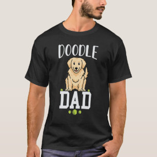 Hundepapa Golden Doodle bester Golden Retriever Pa T-Shirt