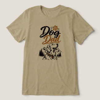 Hundepapa Golden Retriever Berg Tri-Blend Shirt