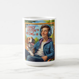 Hundepapa – Ich höre nur auf meinen Hund  Kaffeetasse