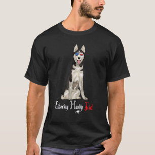 Hundepapa Welpenvater Sibirischer Husky T-Shirt
