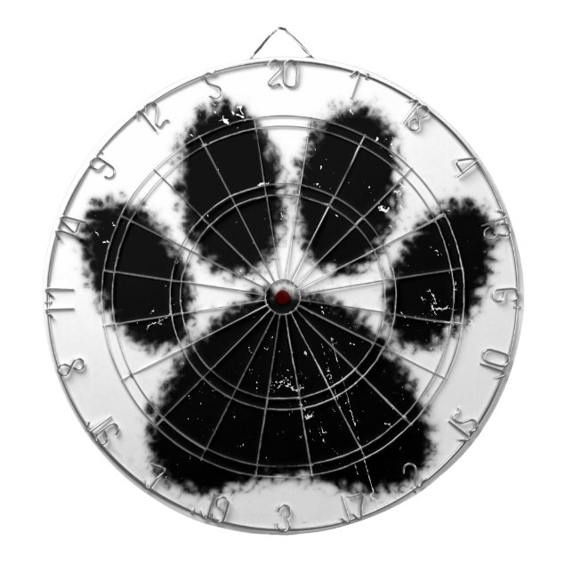 Hundepapierdrucke mit starkem und gestörtem Druck Dartscheibe (vorne)