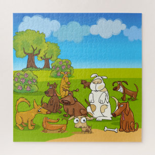 Hundepark-Spaß-Puzzle Puzzle